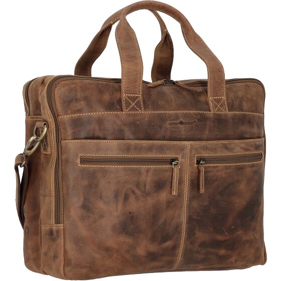 Greenburry Vintage aktetas leer 42 cm Laptop compartiment