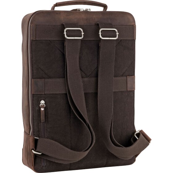 Leonhard Heyden Salisbury Rugzak Leer 42 cm Laptopvak