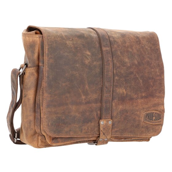 Pride and Soul Messenger leder 37 cm laptop compartiment