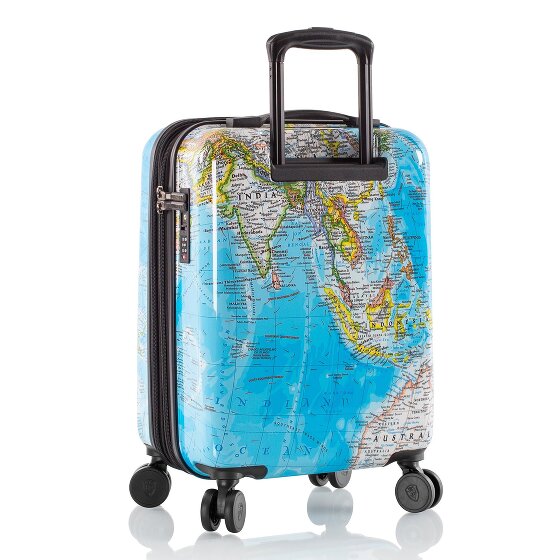 Heys Black Camo 4 wielen Cabinewagen S 53 cm met uitbreidingsplooi