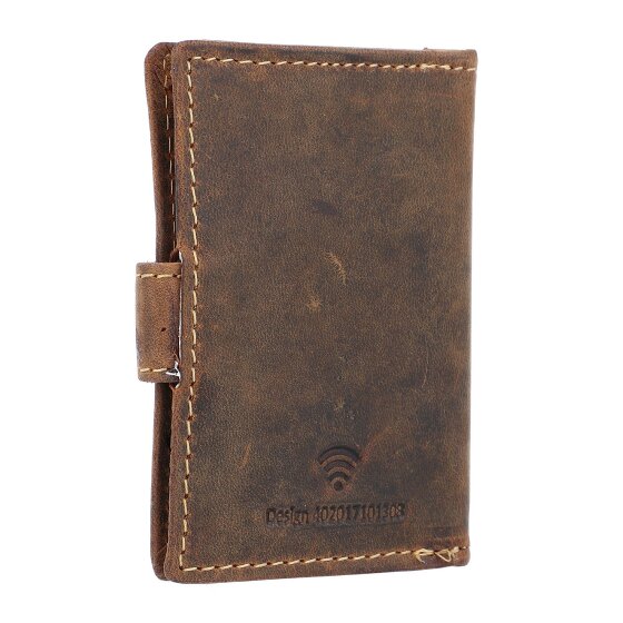 Greenburry Vintage visitekaart etui RFID leer 7 cm