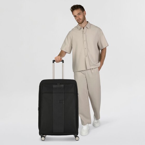 Piquadro Brief 4 wielen Trolley 78 cm met uitbreidingsplooi