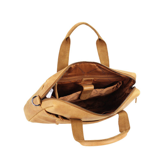 Greenland Nature Lichte aktetas Leer 37 cm Tabletcompartiment