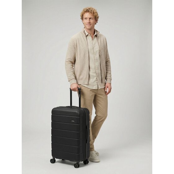 Saxoline Miami 4 wielen Trolley M 65 cm met uitbreidingsplooi