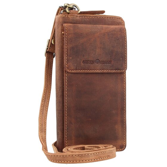 Greenburry Vintage mobiele telefoon etui RFID leer 8 cm