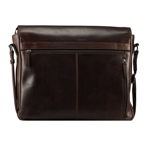 Jost Lund Aktetas Messenger Leer 41.5 cm Laptop compartiment