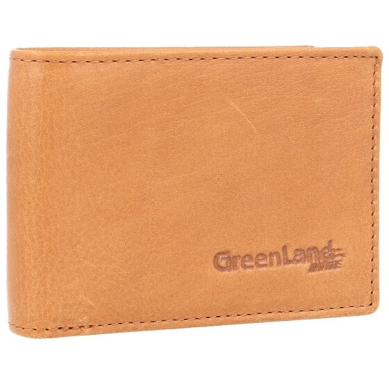 Greenland Nature GreenLand NATURE Portemonnee RFID-bescherming Leer 10 cm Greenland Nature GreenLand NATURE Portemonnee RFID-bescherming Leer 10 cm