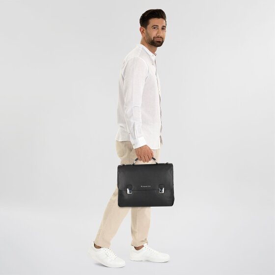 bugatti Valencia Aktetas Messenger Leer 40 cm Laptop compartiment