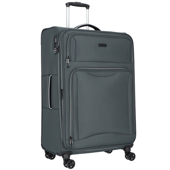 d&n Travel Line 9204 4 wielen Trolley L 76 cm met uitbreidingsplooi