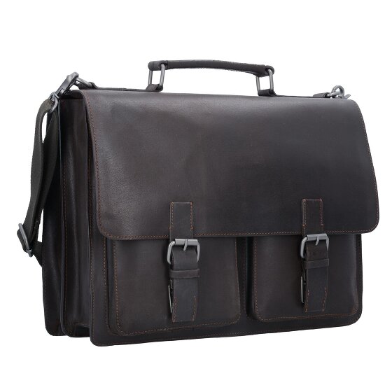 Leonhard Heyden Dakota Aktetas Leer 40 cm Laptopcompartiment