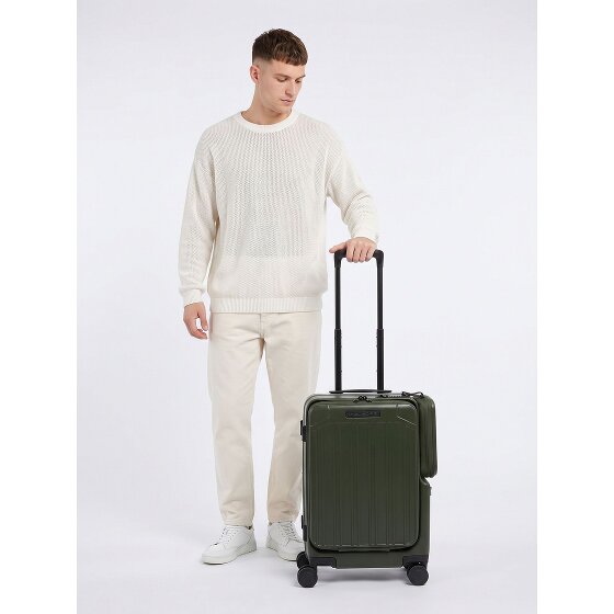 Piquadro PQ-Light 4 wielen Cabinewagen 55 cm Laptopvak