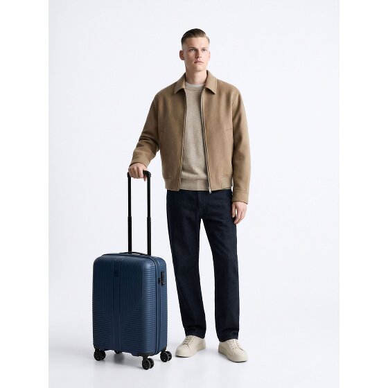 Travelite Air Stripe 4 wielen Cabinewagen S 55 cm met uitbreidingsplooi