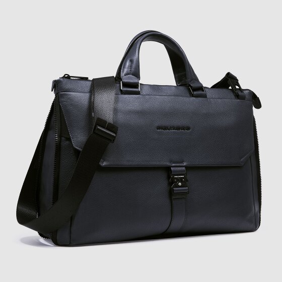 Piquadro Than Koffer Leer 43 cm Laptop compartiment met uitbreidingsplooi