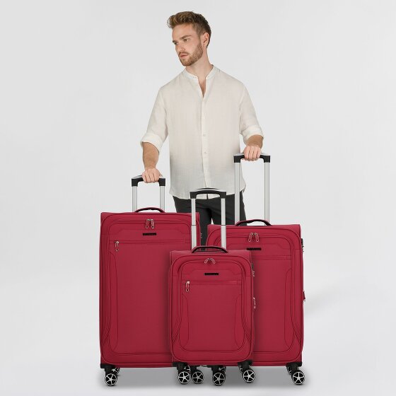 Cocoono Monterrey 4 wielen Kofferset 3-delig met uitbreidingsplooi