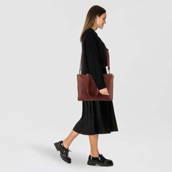 Plevier Power Shopper Tas Leer 31 cm Laptop compartiment