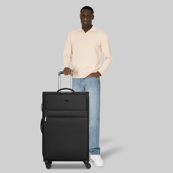 bugatti Valencia Soft 4 wielen Trolley L 75 cm met uitbreidingsplooi
