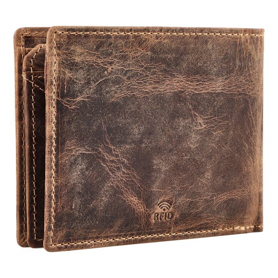 Greenburry Huntsman Portemonnee RFID-bescherming Leer 12.5 cm