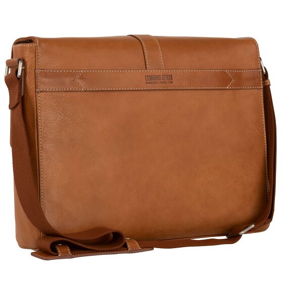 Leonhard Heyden Bergamo Messenger Leer 38 cm Laptopcompartiment