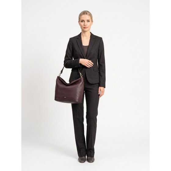 abro Ebony Schoudertas Leder 39 cm