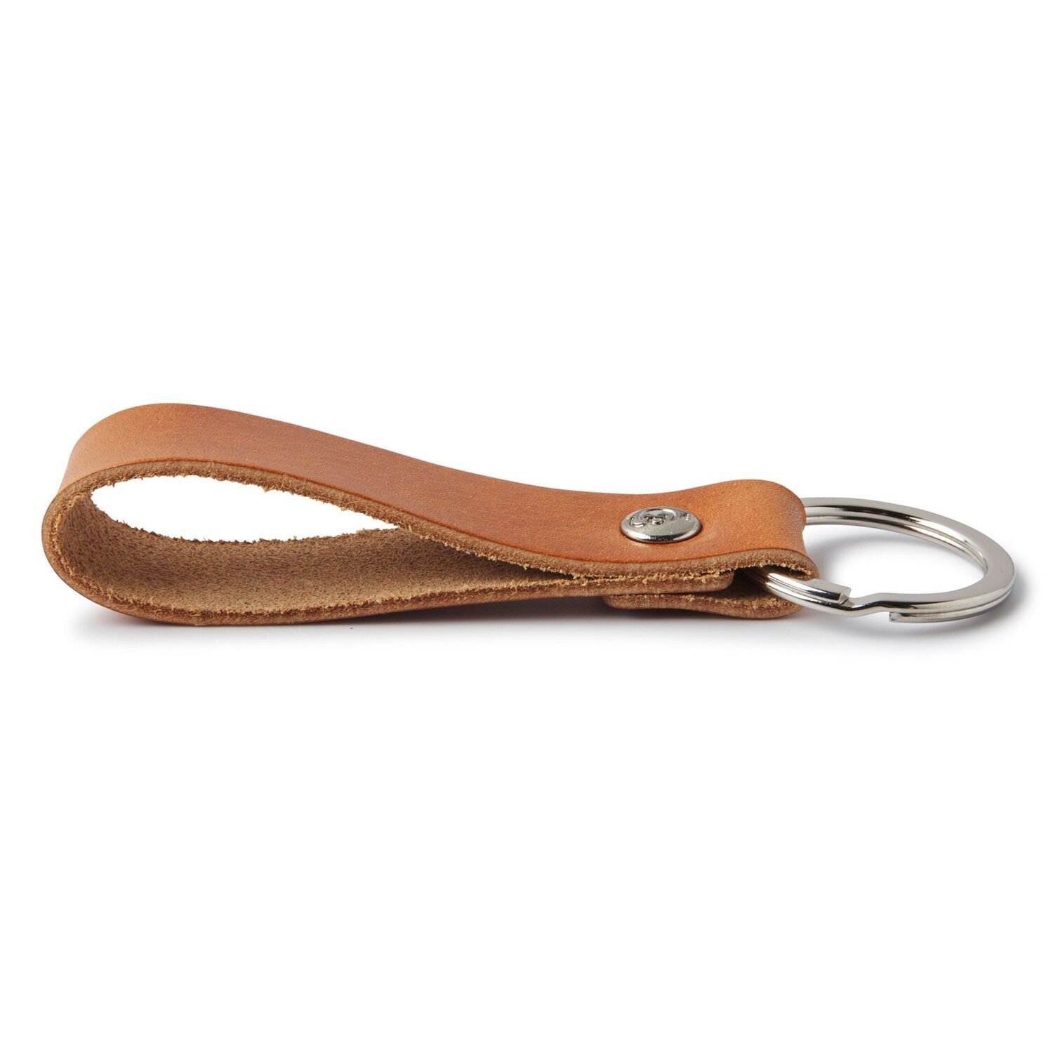 & Beerens Sleutelhanger Leer cm cognac | Bagage24.nl