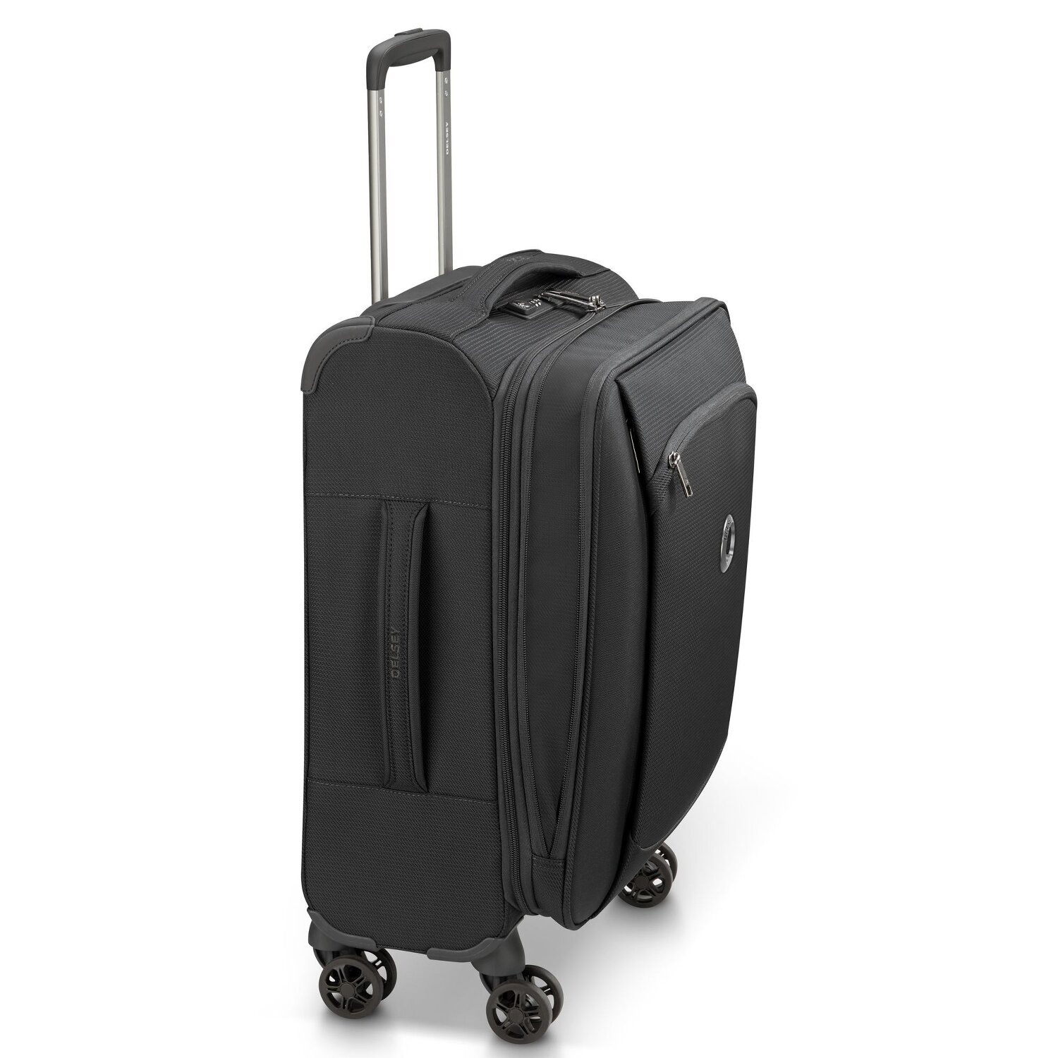 hospita robot katje Delsey Montmartre Air 2.0 4-wielige handkar 55 cm schwarz | Bagage24.nl