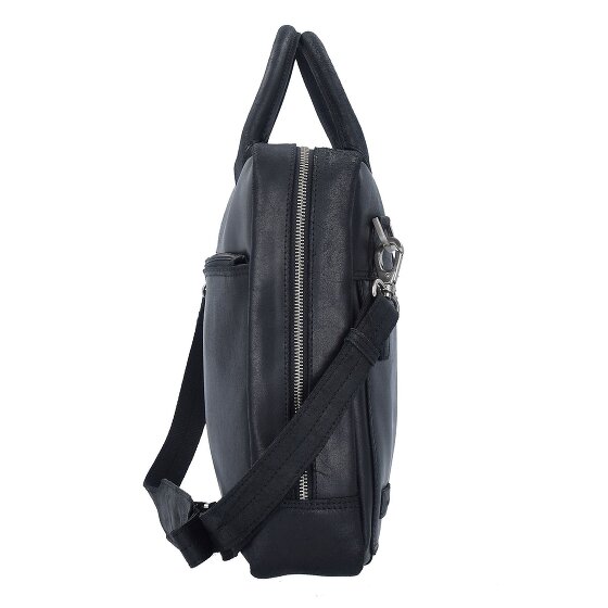 Plevier Vintage London Koffer RFID-bescherming Leer 41 cm Laptop compartiment