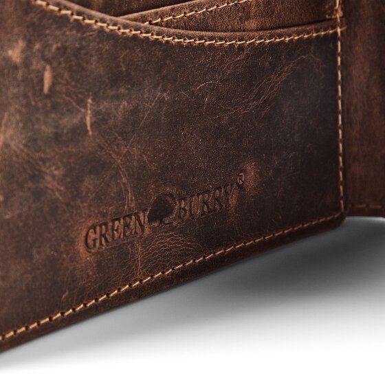 Greenburry Karpfen Portemonnee Leer 12 cm