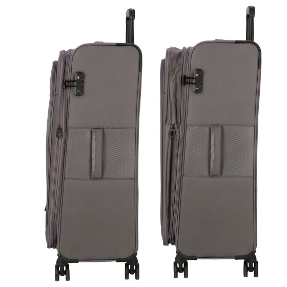 d&n Travel Line 9704 4 wielen Trolley L 78 cm met uitbreidingsplooi