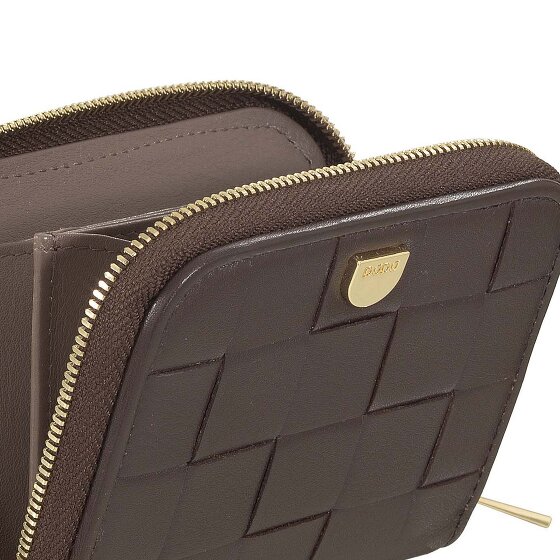 DuDu Woven Portemonnee Leder 10 cm