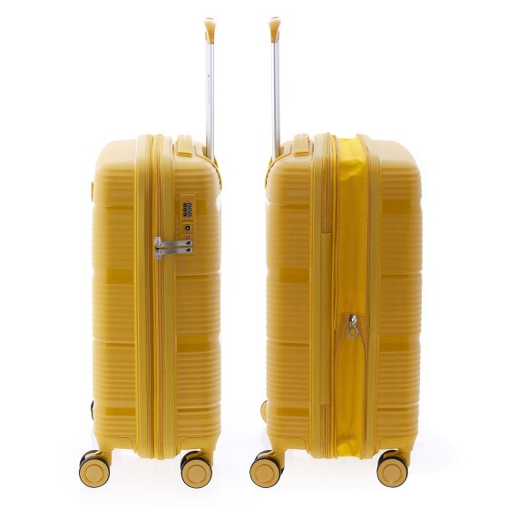 Gladiator 0800 4 wielen Trolley 55 cm met uitbreidingsplooi
