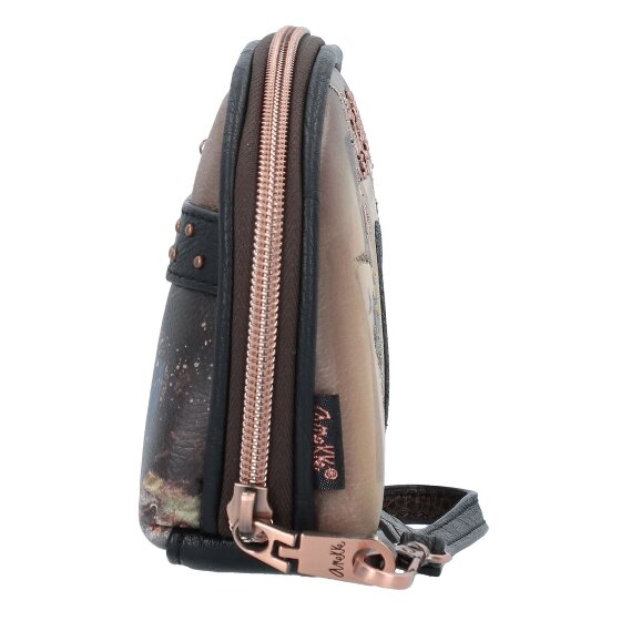 Anekke Shoen Black Portemonnee RFID-bescherming 22 cm