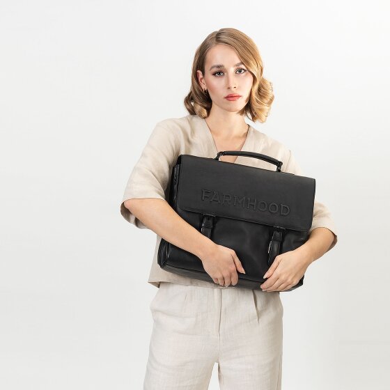 Farmhood Memphis aktetas XXL 3 vakken leer 39 cm
