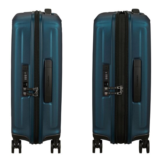 Samsonite Nuon 4 wielen Cabinewagen 55 cm met uitbreidingsplooi