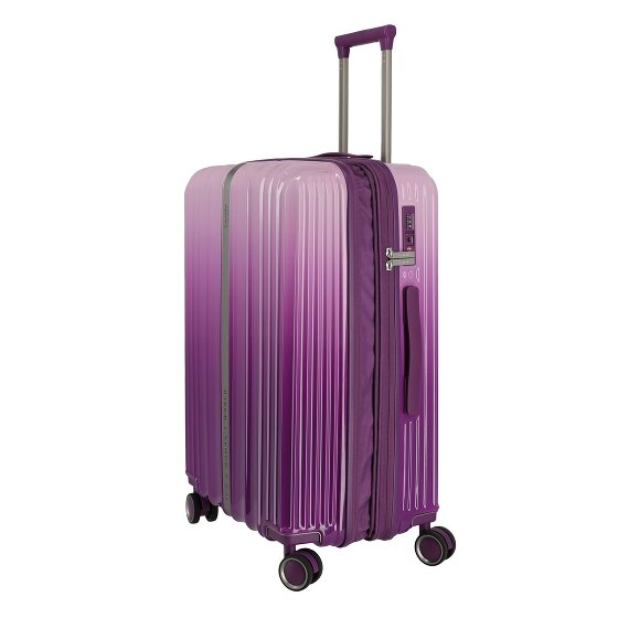 Travelite Lascana 4 wielen Trolley M 65 cm met uitbreidingsplooi