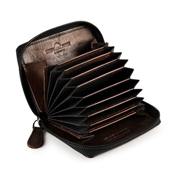 Greenburry Destressed Portemonnee RFID-bescherming Leer 10.5 cm