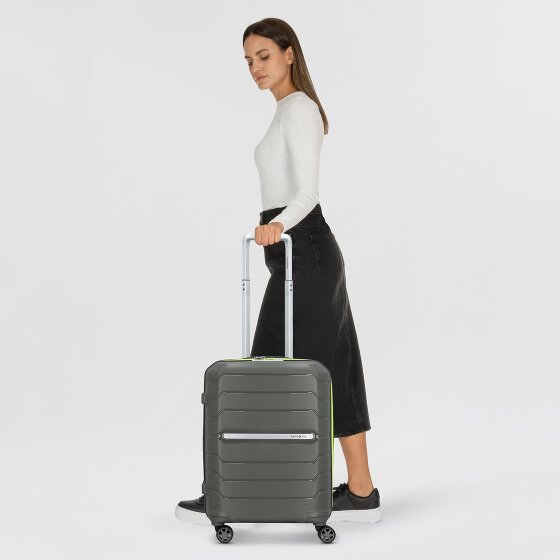 Samsonite Flux 4 wielen Cabinewagen 55 cm met uitbreidingsplooi
