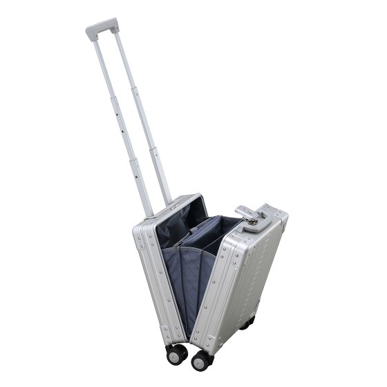 Aleon Business-cabinewagen met 4 wielen, Aluminium, 42 cm, laptopvak