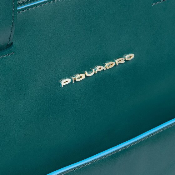 Piquadro Blue Square Shopper Tas Leer 40 cm