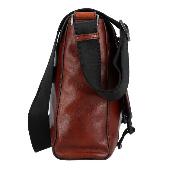 The Bridge Damiano Aktetas Messenger Leer 37 cm Laptop compartiment