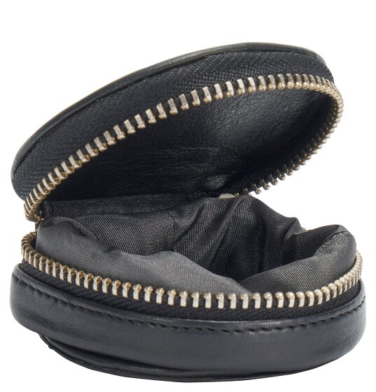 Voi Zachte Ebbenhouten Munten Portemonnee Leder 7 cm