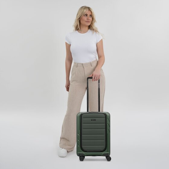 Redolz Essentials 17 4-wiel cabine trolley 55 cm soft-pocket laptop compartiment Redolz Essentials 17 4-wiel cabine trolley 55 cm soft-pocket laptop compartiment
