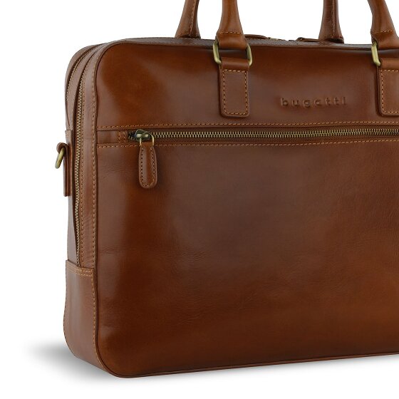 bugatti Remo Koffer Leer 40 cm Laptop compartiment