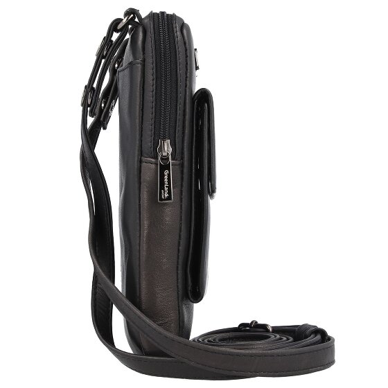 Greenland Nature Black Nappa Mobiel telefoonhoesje Leer 11.5 cm