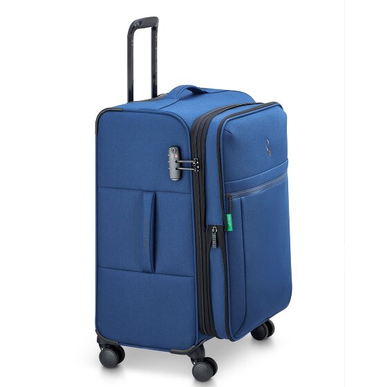 Delsey Paris x United Colors of Benetton BE 4-wiel trolley 65 cm met uitbreidingsplooi