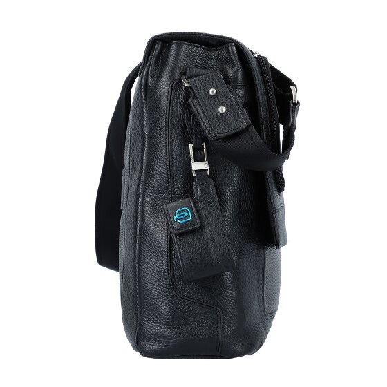 Piquadro Vibe Aktetas Messenger Leer 41 cm Laptop compartiment