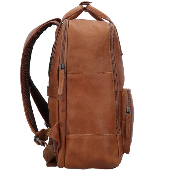 The Chesterfield Brand Wax Pull Up Zakelijke rugzak Leer 40 cm Laptop compartiment