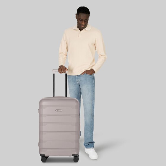 d&n South Dakota 4 wielen Trolley M 66 cm met uitbreidingsplooi