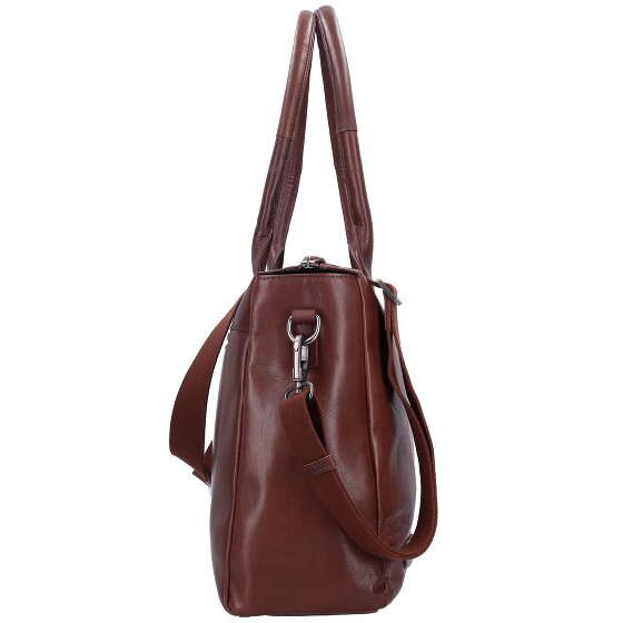 Plevier Rock Copal Schoudertas Leer 44 cm Laptop compartiment