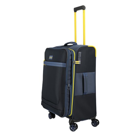 Travelite Color Craze 4 wielen Trolley M 66 cm met uitbreidingsplooi