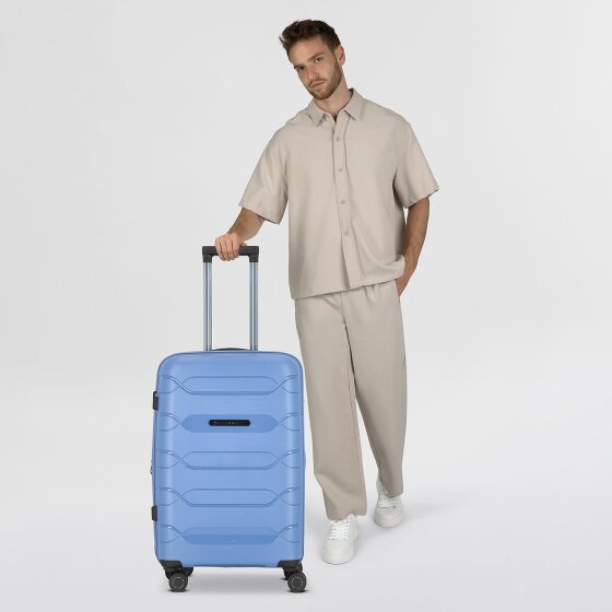 Polestream Strz by Asteroid 4 wielen Trolley M 64 cm met uitbreidingsplooi